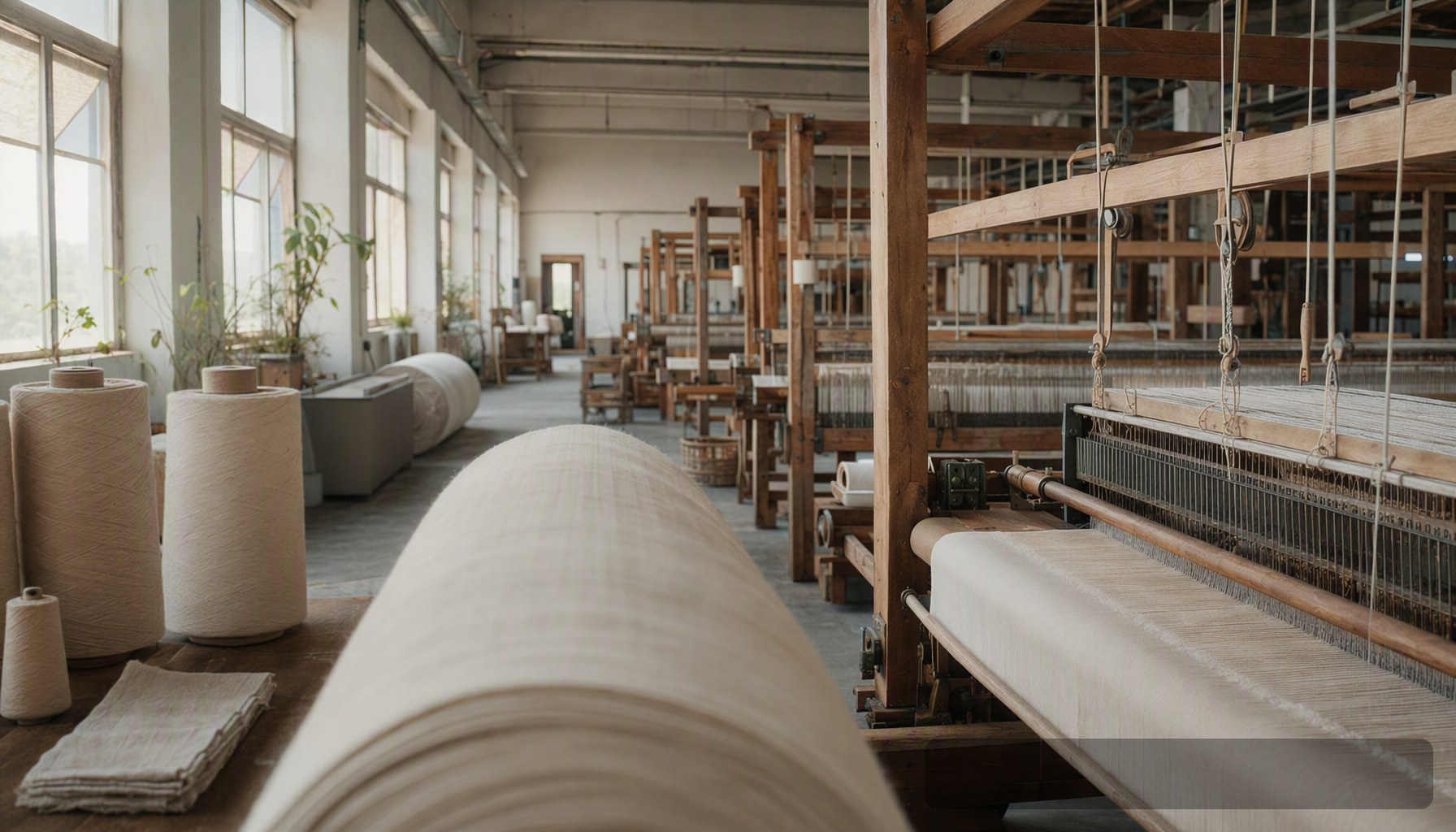 Indian apparel factory floor with workers at sewing machines